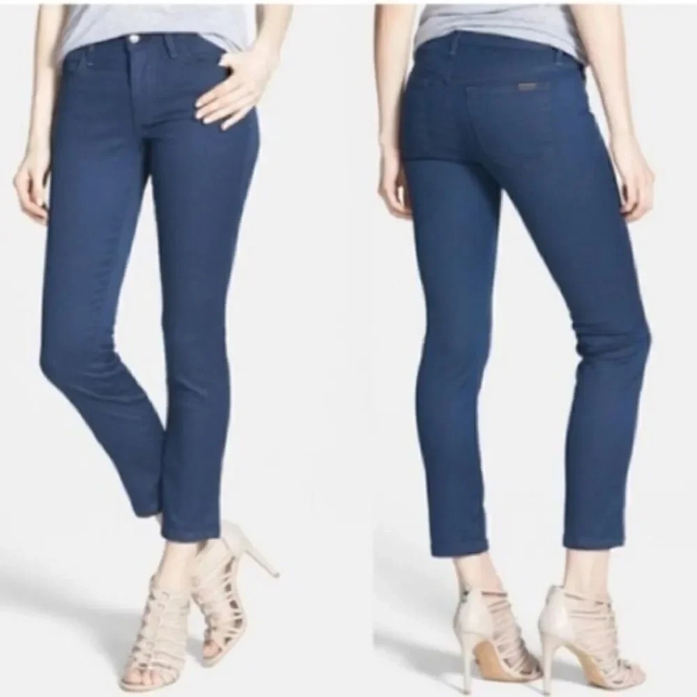 Joe's‎ Jeans High Water Saddie Skinny Jeans Size 27 Dark Blue
